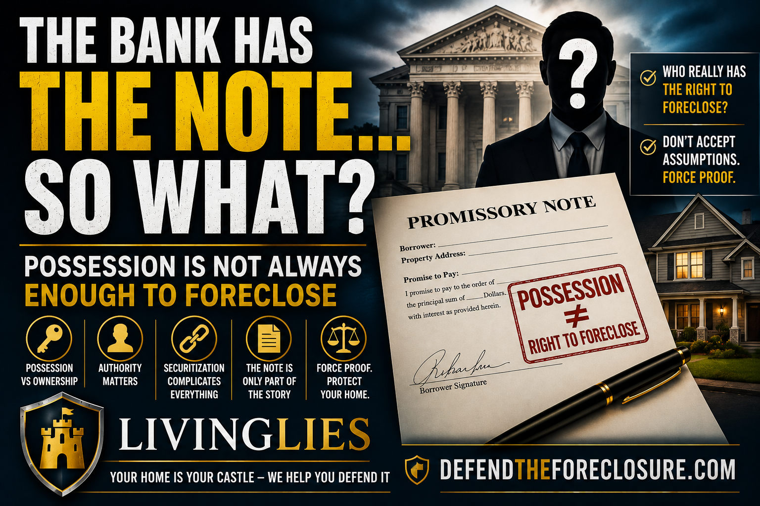 the bank has the note; so what?